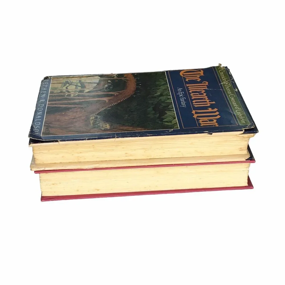 Lot of 2 Vintage Books Stephen R Donaldson Fantasy‎ Genre HB